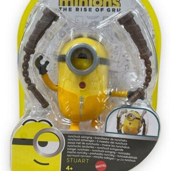 Mattel Minions The Rise of Gru Mighty Minions Stuart Kung Fu Action Toy - Picture 2 of 3